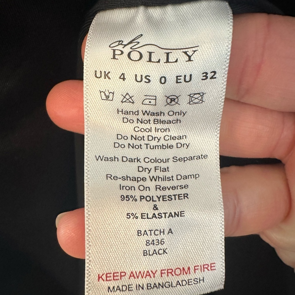 NWT Oh Polly Amalda Slinky Jersey Plunge Hardware Detail Maxi Dress in Black 0 - Picture 9 of 9
